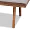 Baxton Studio Larisa Mid-Century Grayish Beige Upholstered Wood Bench 155-9303 - alternate 3